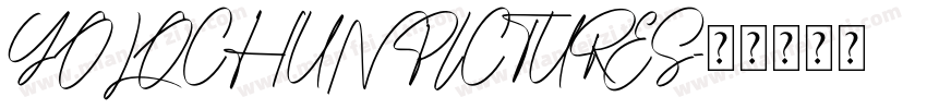 YOLOCHUN PICTURES字体转换